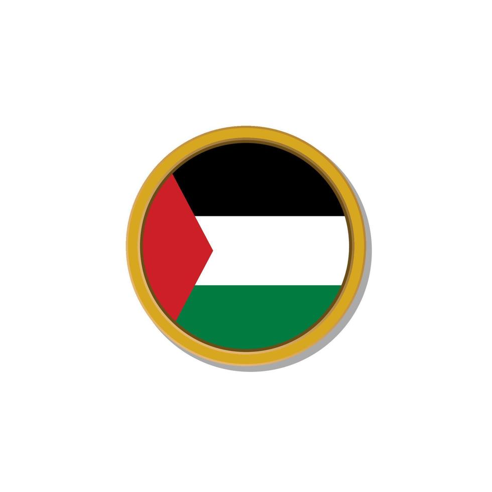 ilustración de la plantilla de la bandera palestina vector