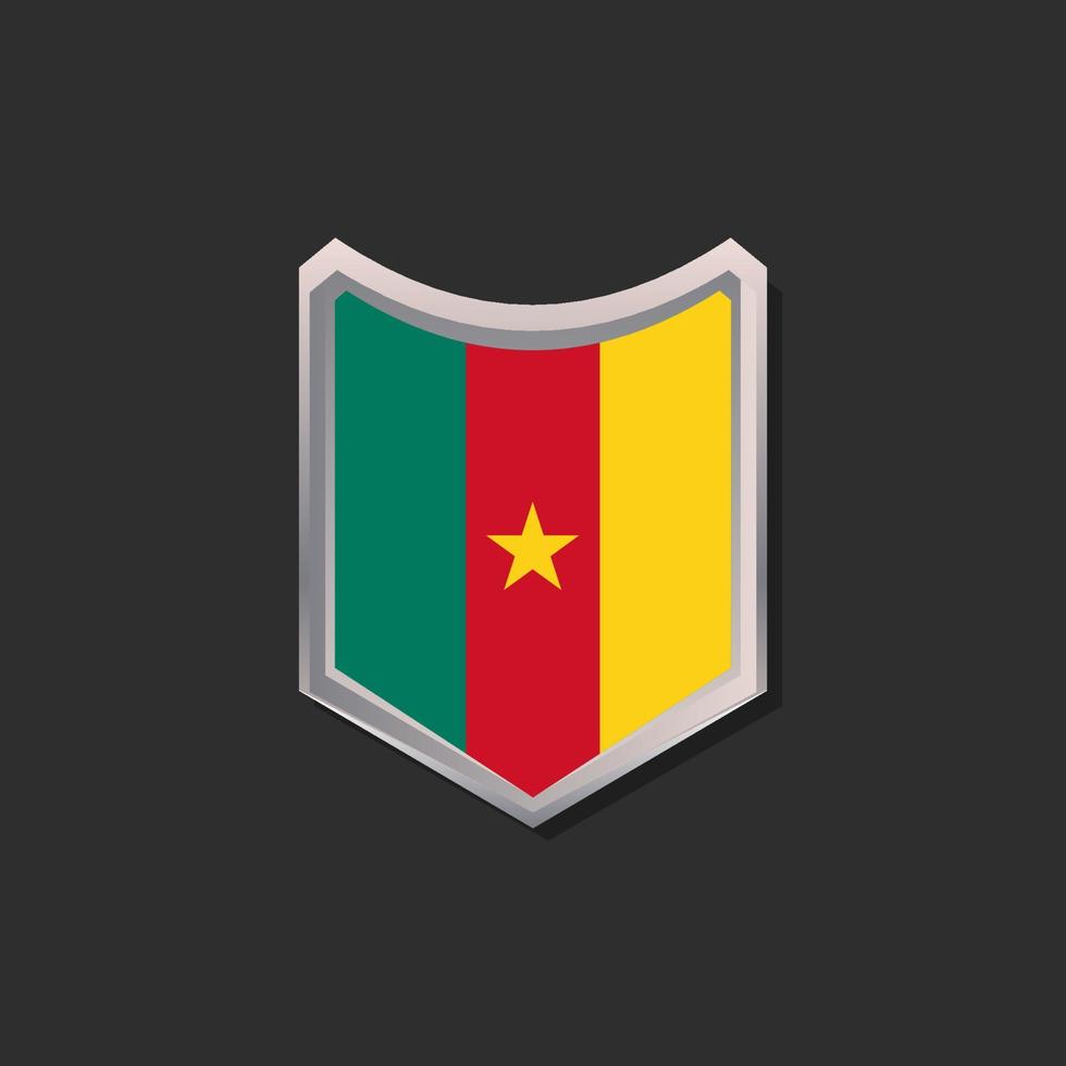 Illustration of Cameroon flag Template vector