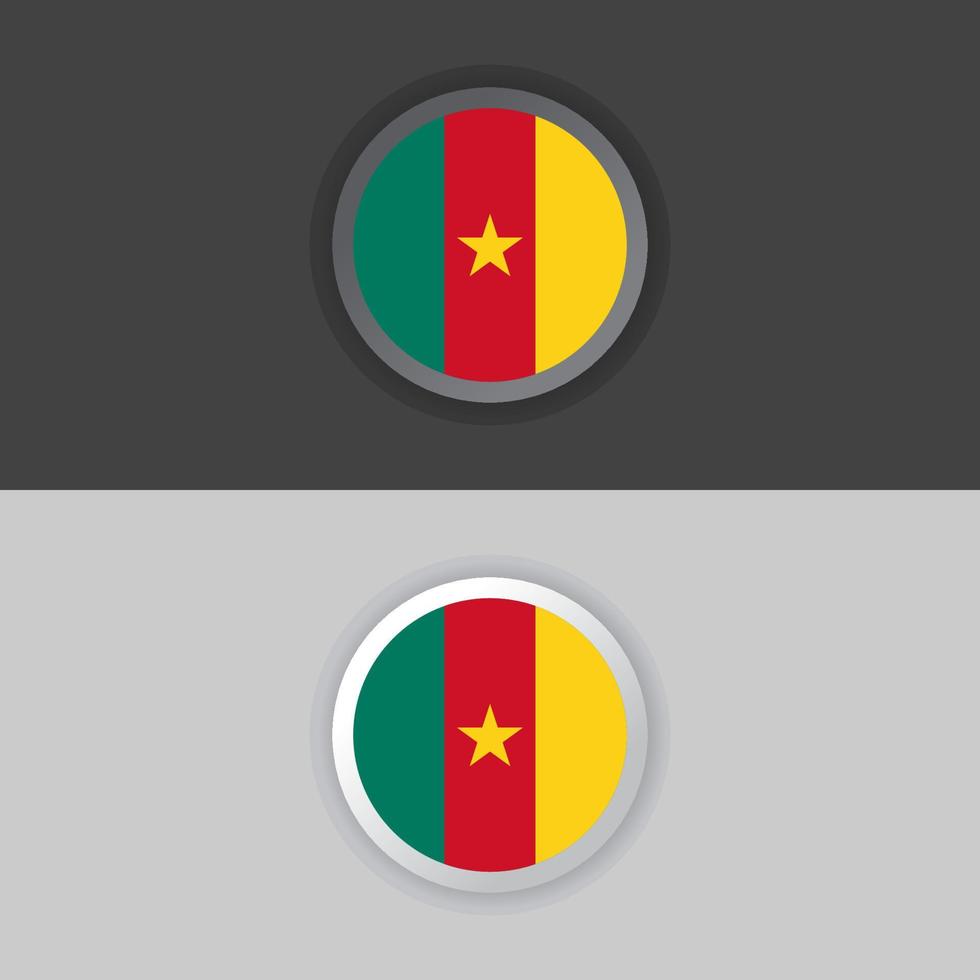 Illustration of Cameroon flag Template vector