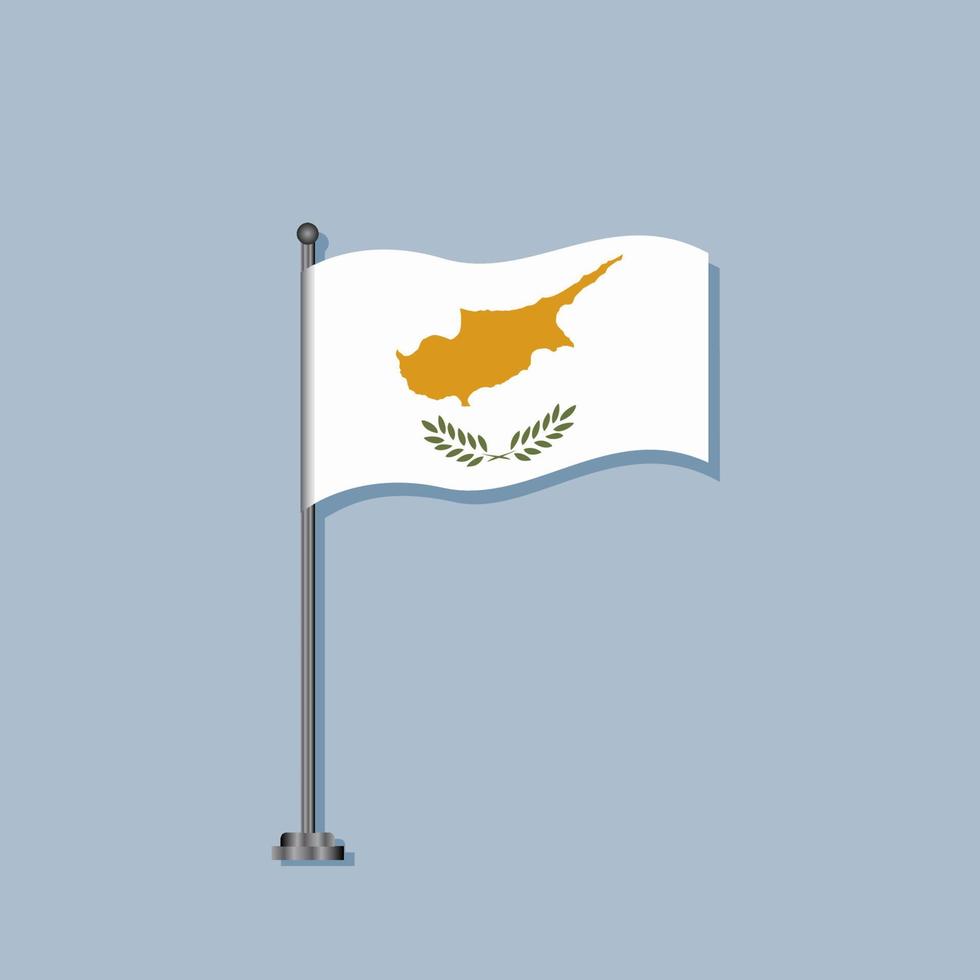 Illustration of Cyprus flag Template vector