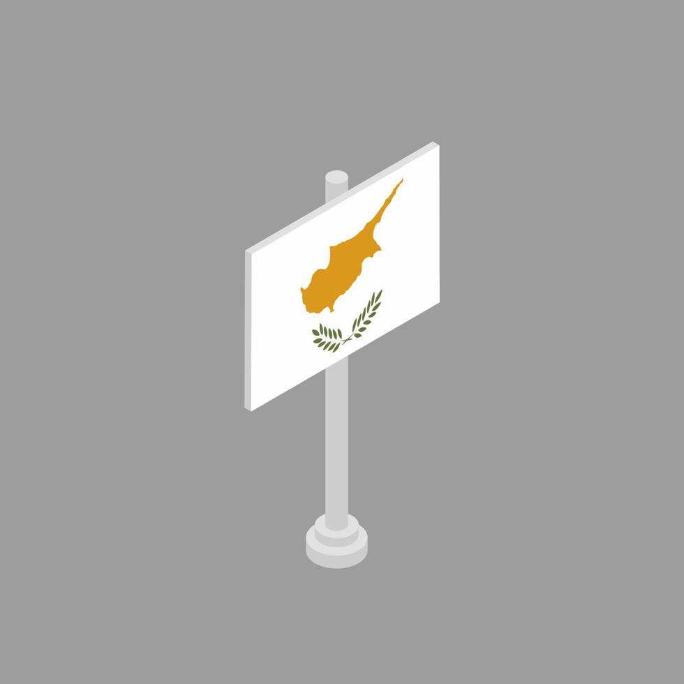 Illustration of Cyprus flag Template vector