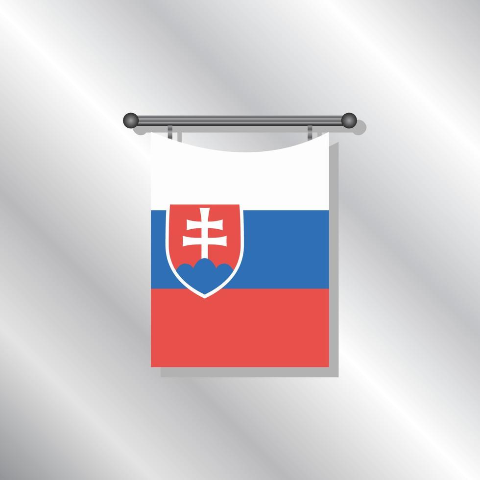 Illustration of Slovakia flag Template vector