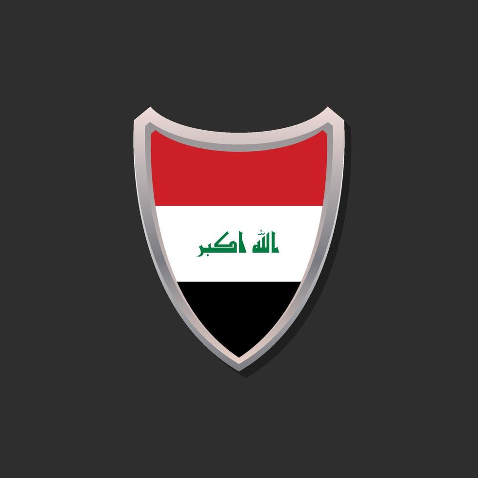 Illustration of Iraq flag Template vector