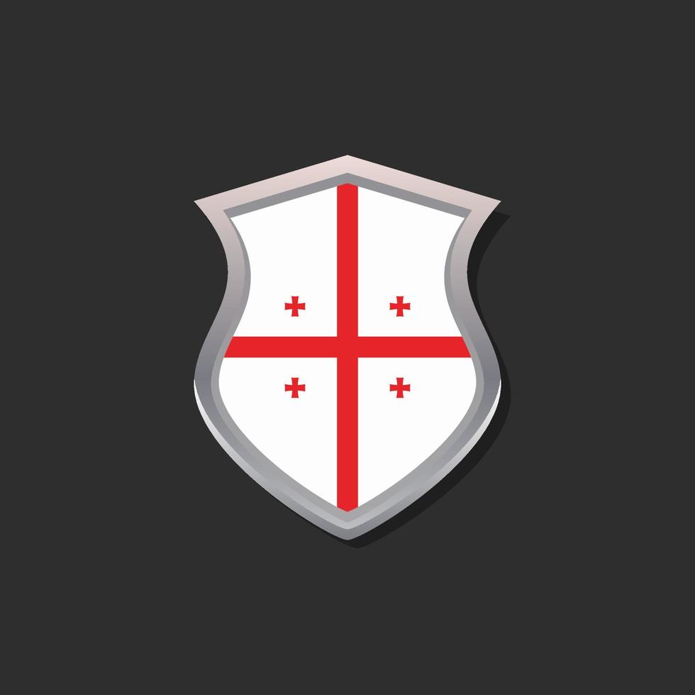 Illustration of Georgia flag Template vector