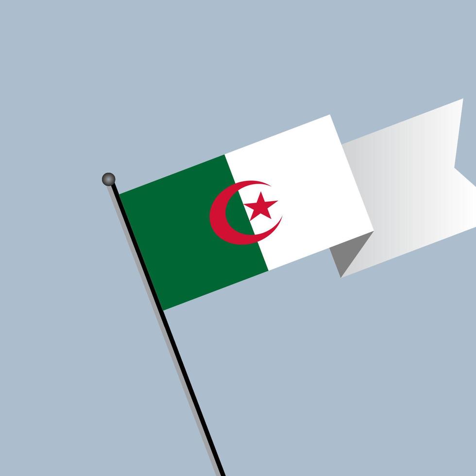 Illustration of Algeria flag Template vector