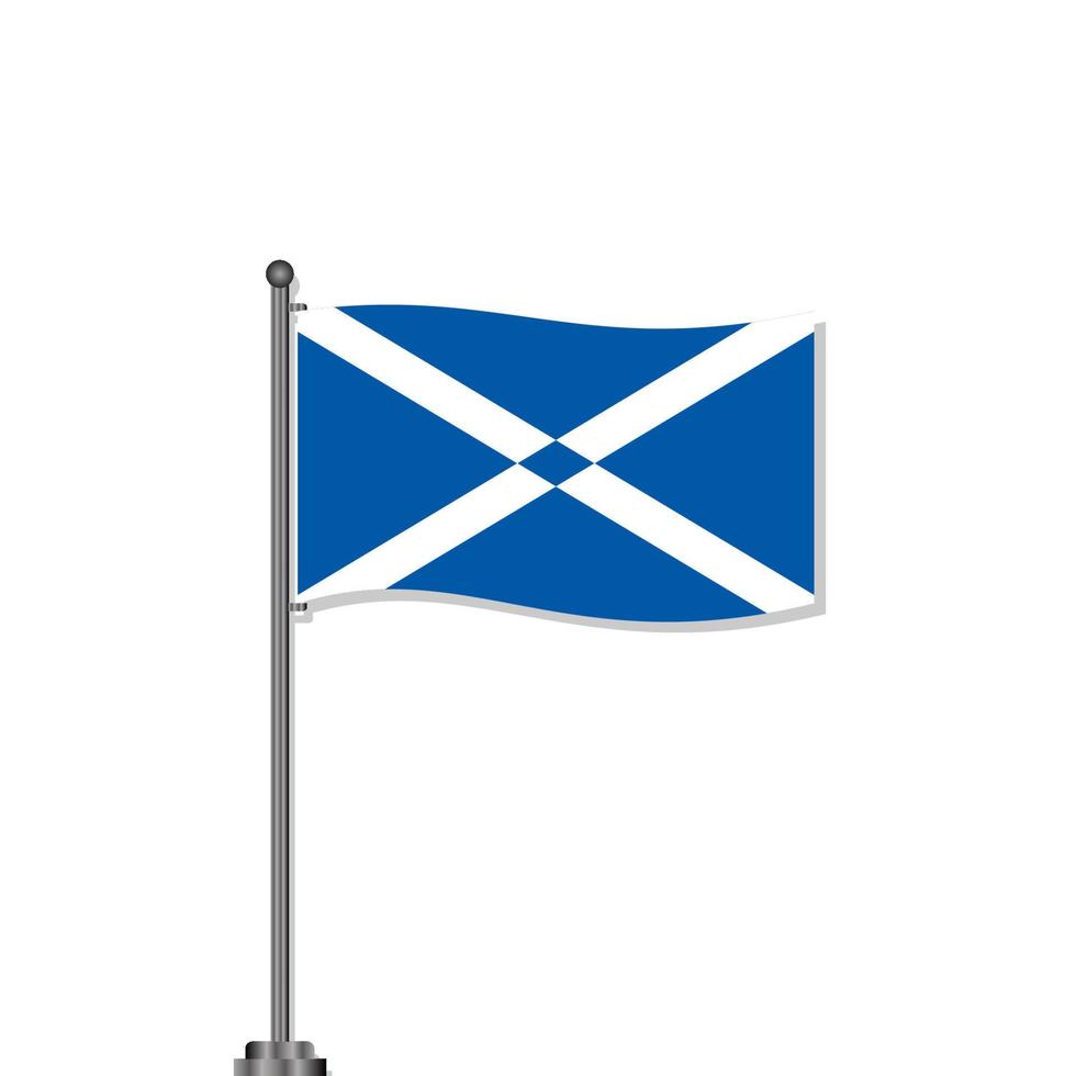 ilustración de plantilla de bandera de escocia vector