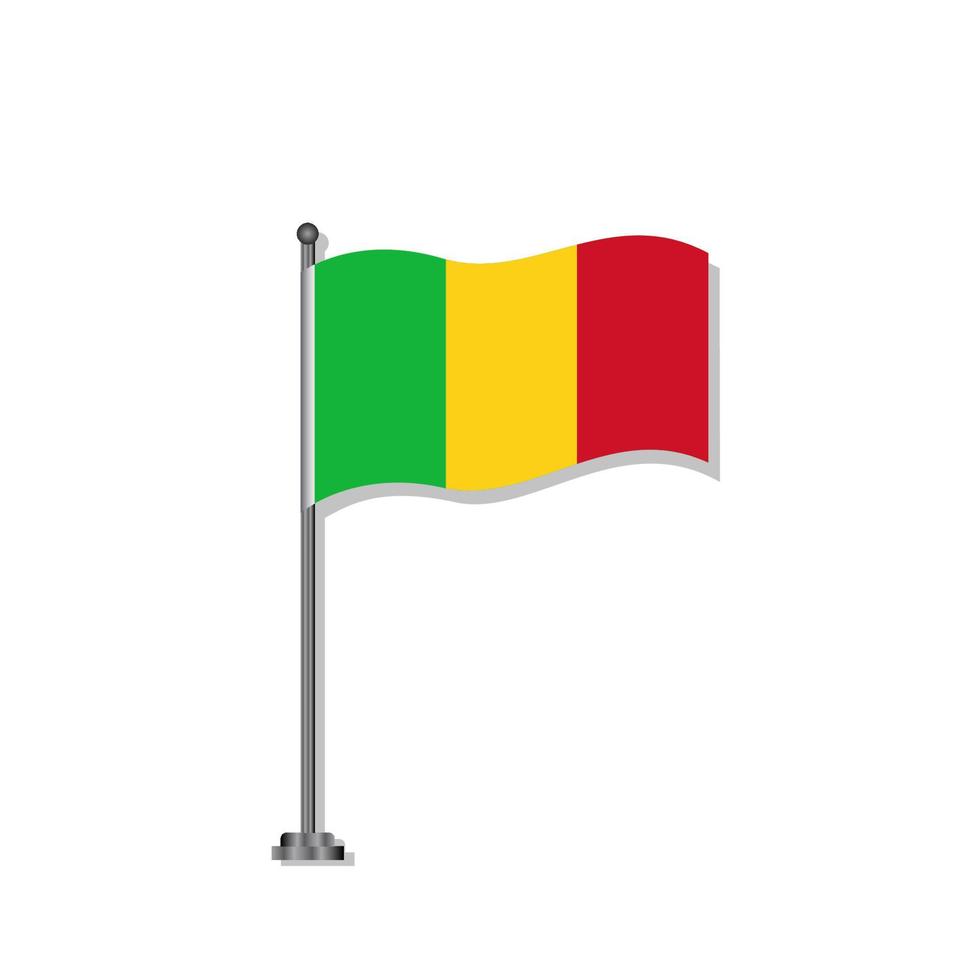 Illustration of Mali flag Template vector