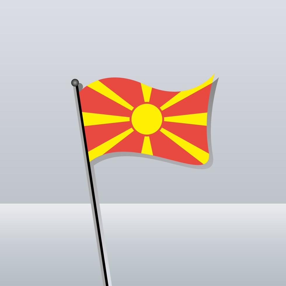 Illustration of Macedonia flag Template vector