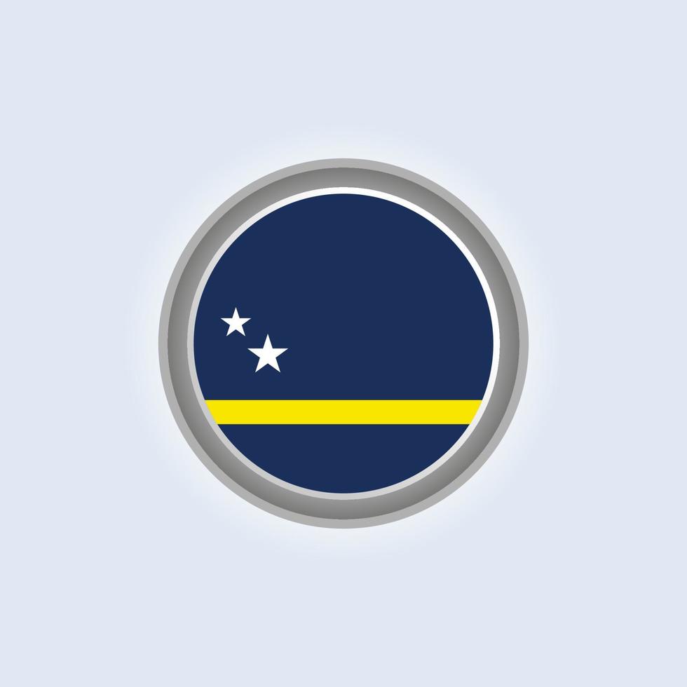 ilustración de la plantilla de la bandera de curazao vector