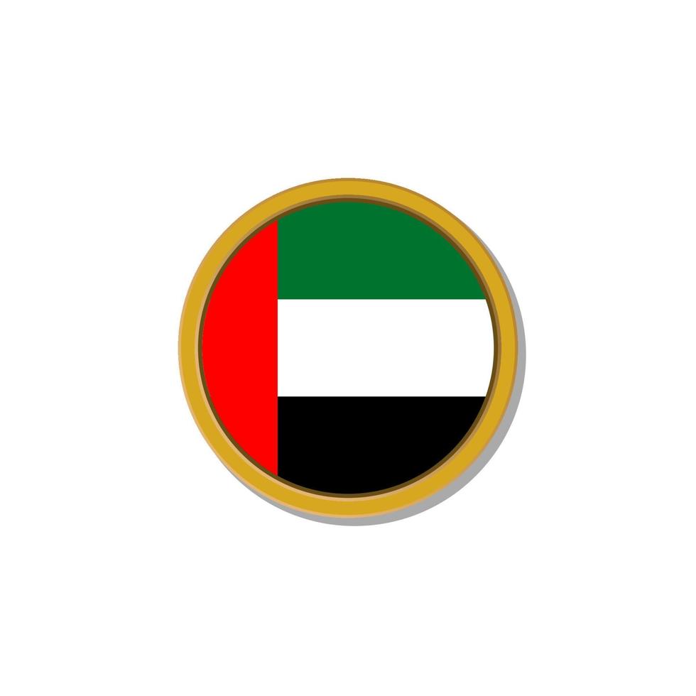 Illustration of Arab Emirates flag Template vector