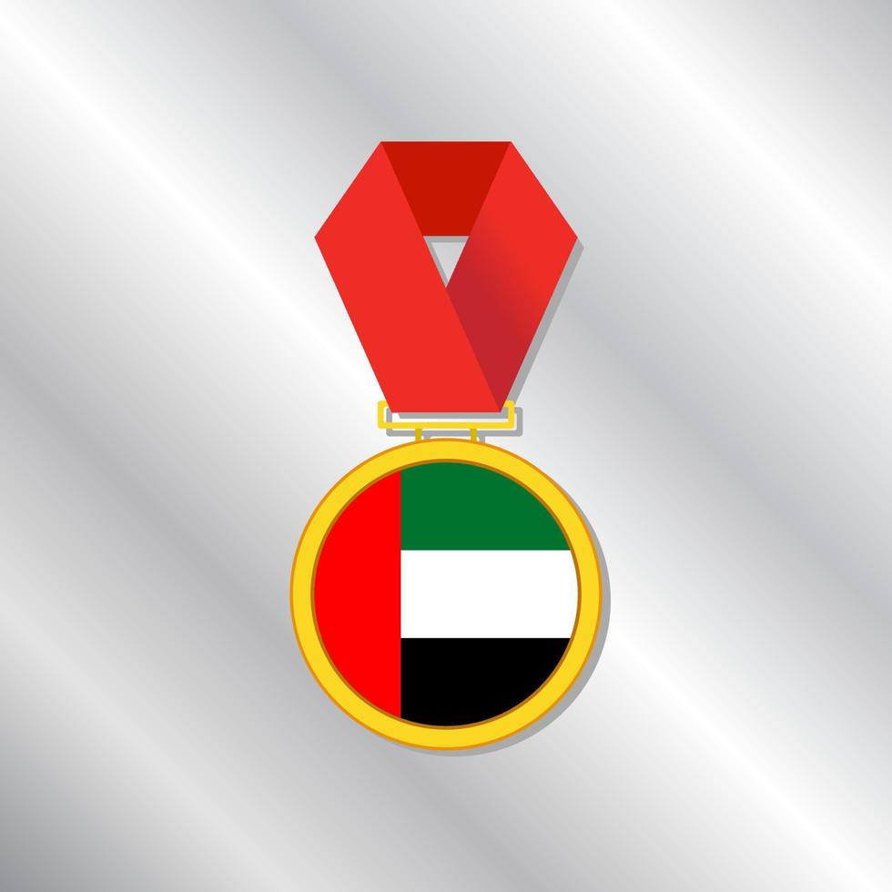 Illustration of Arab Emirates flag Template vector