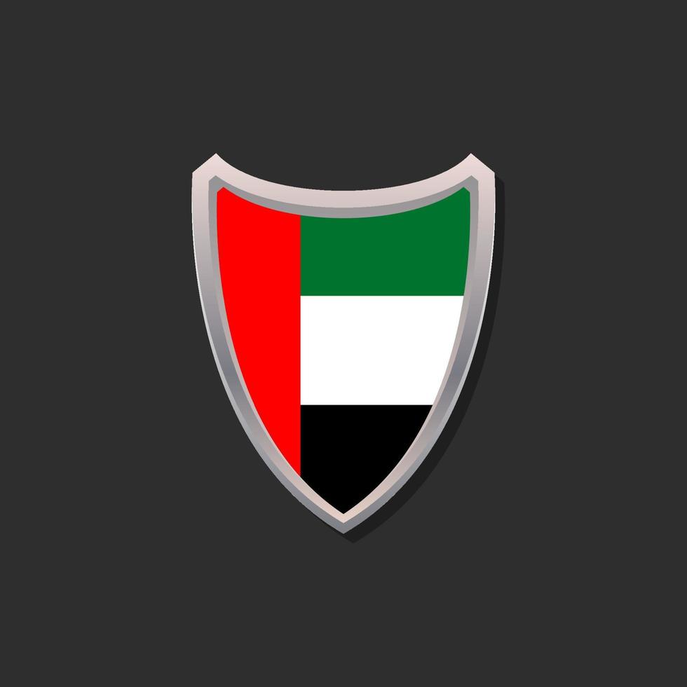 Illustration of Arab Emirates flag Template vector
