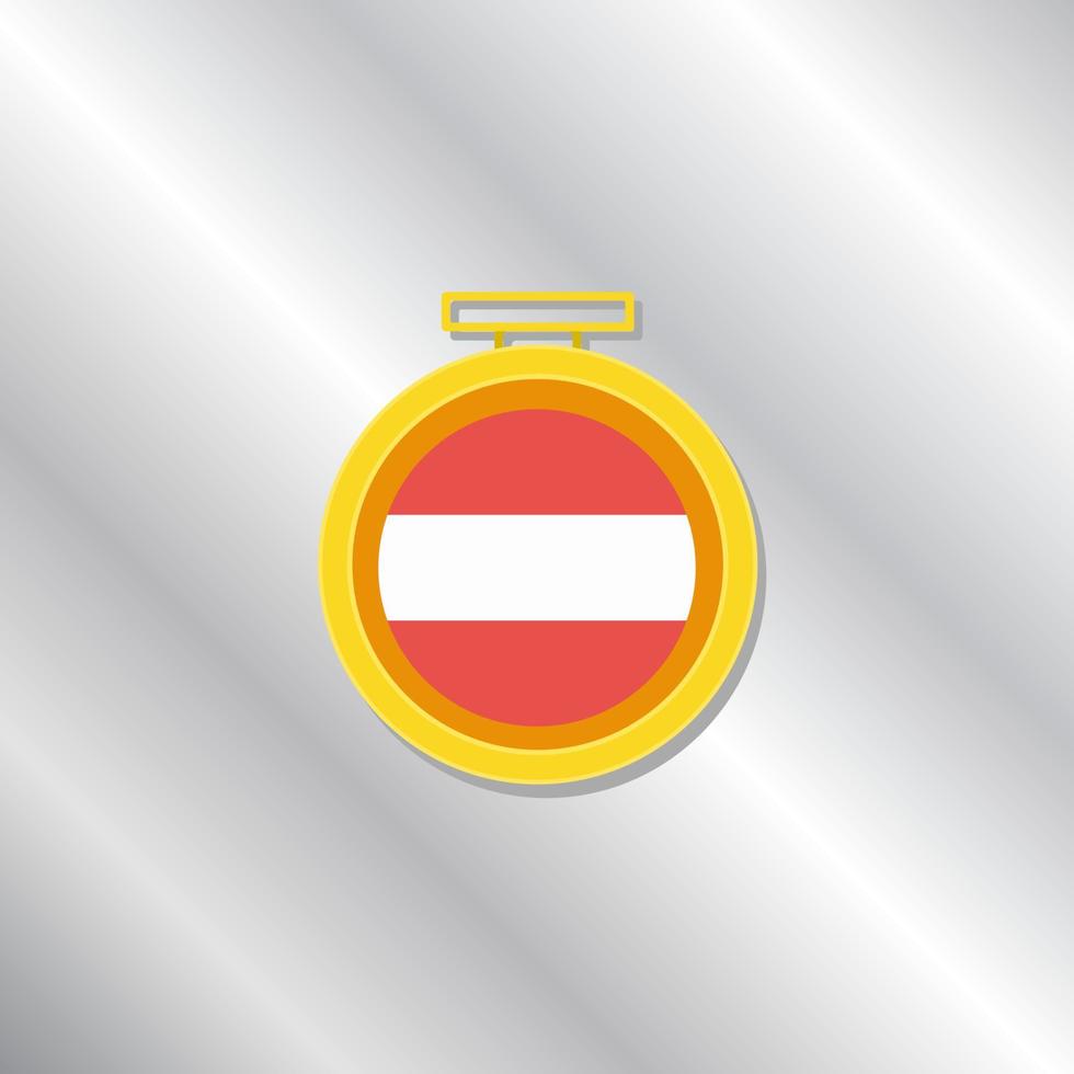 ilustración de la plantilla de la bandera de austria vector