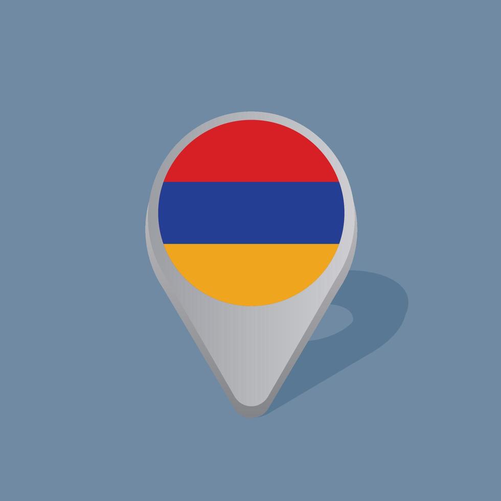 Illustration of Armenia flag Template vector