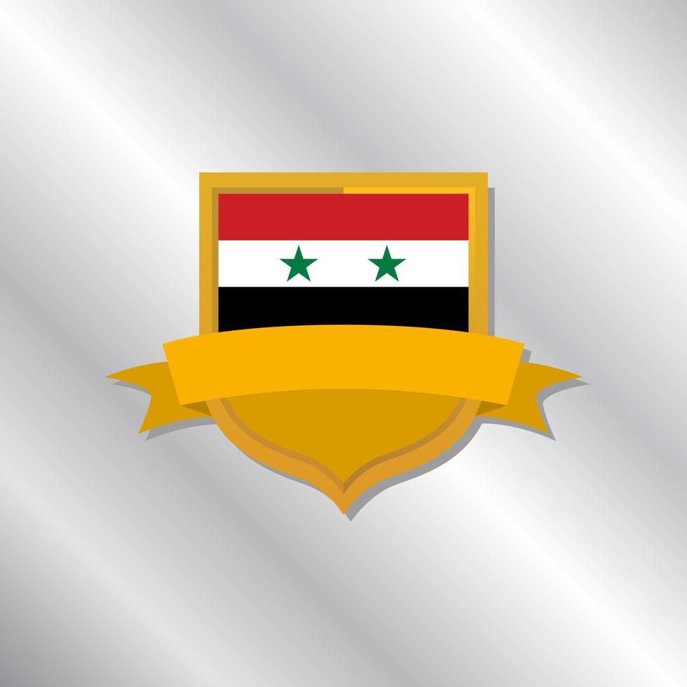 Illustration of Syria flag Template vector