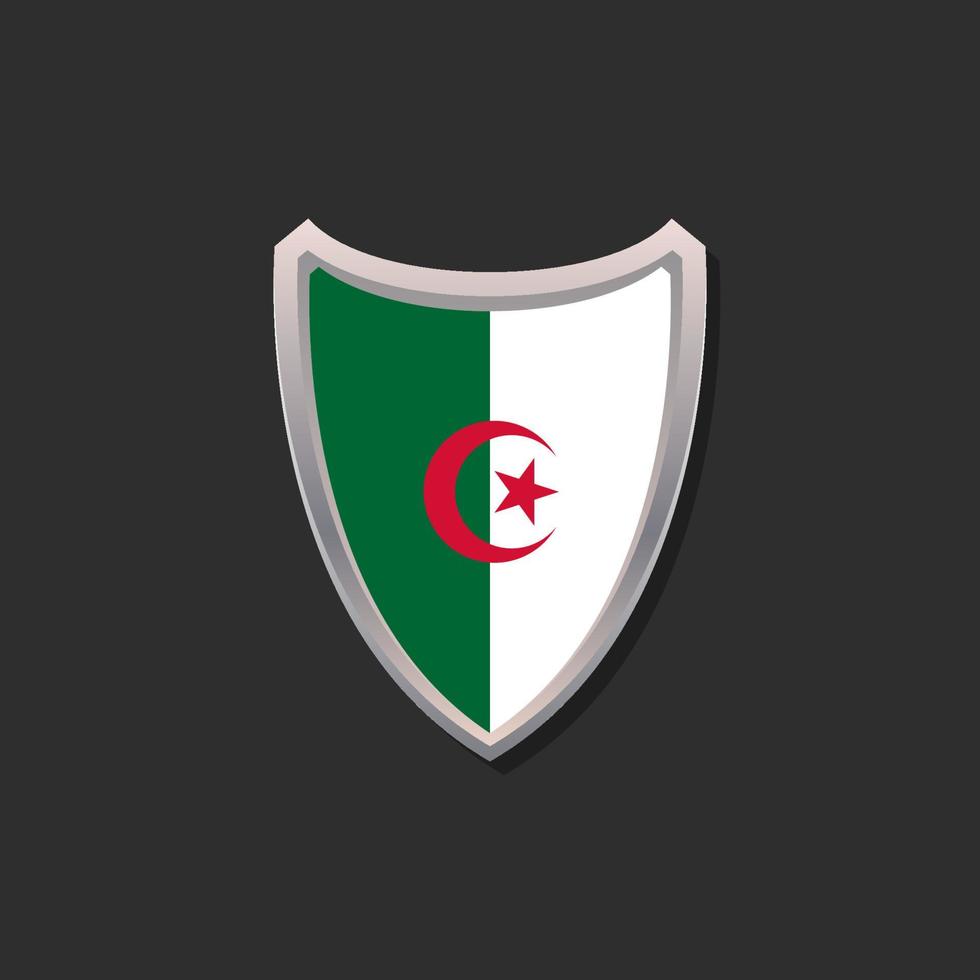 Illustration of Algeria flag Template vector