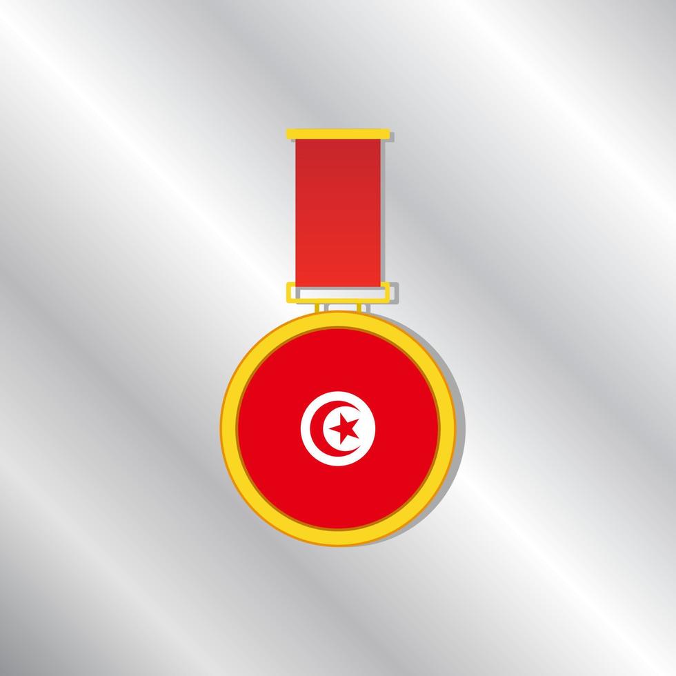 Illustration of Tunisia flag Template vector