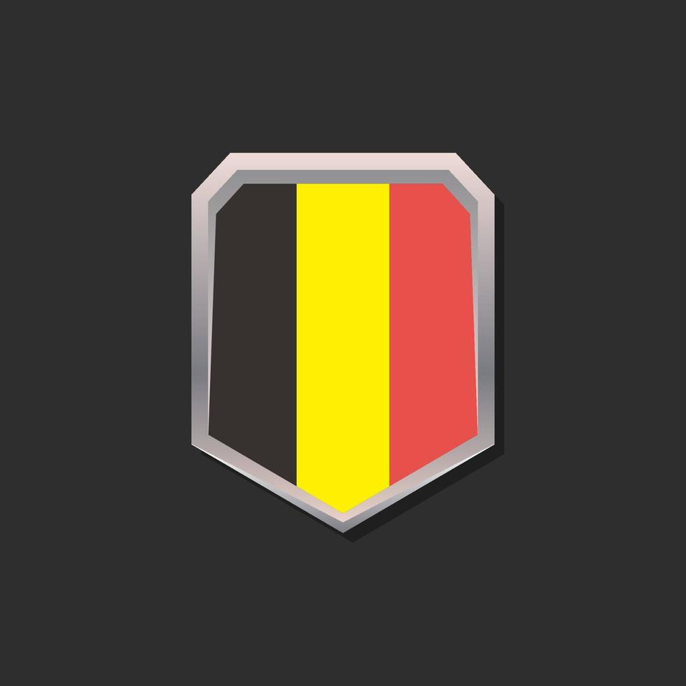 Illustration of Belgium flag Template vector