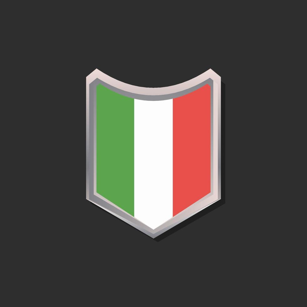 ilustración de la plantilla de la bandera de italia vector