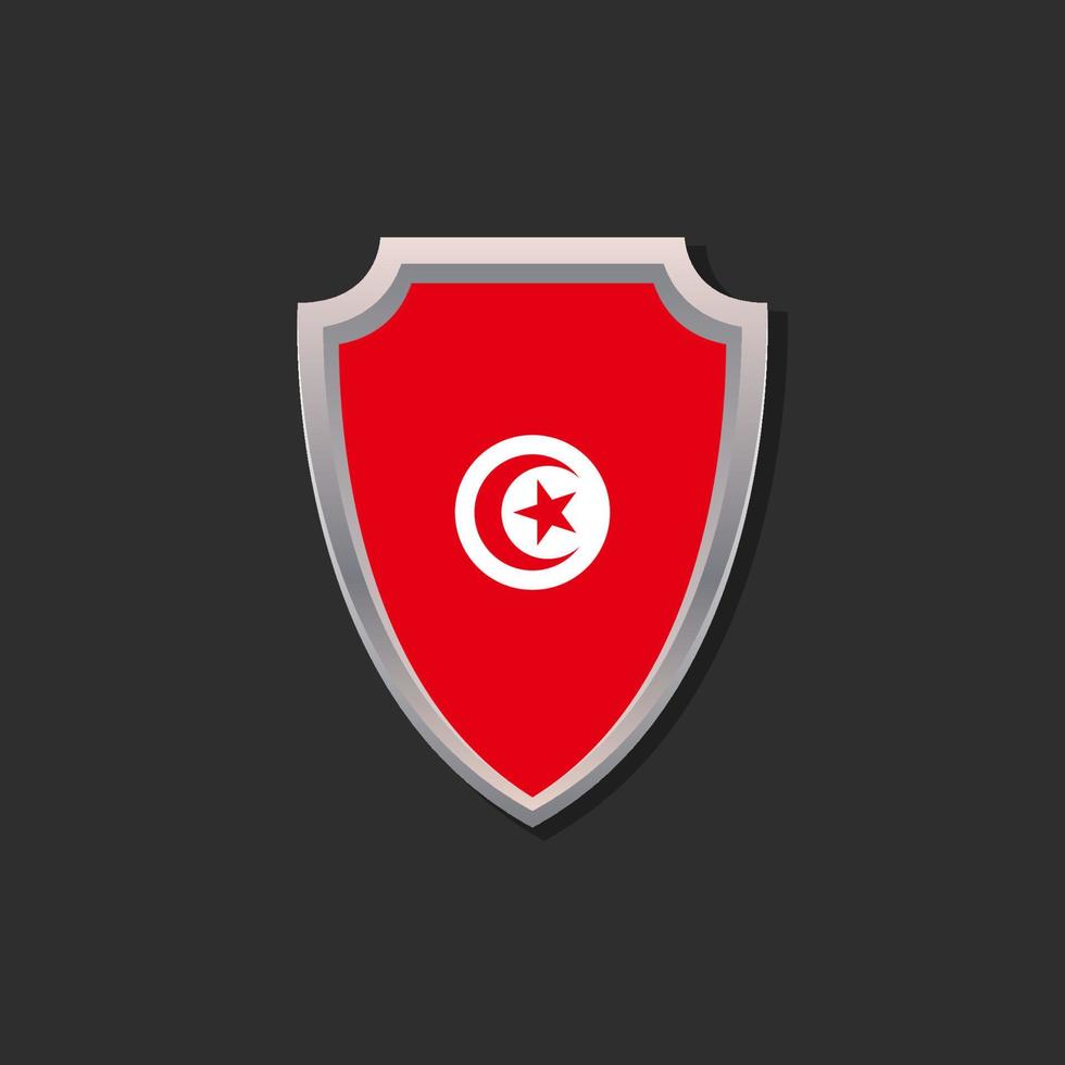 Illustration of Tunisia flag Template vector