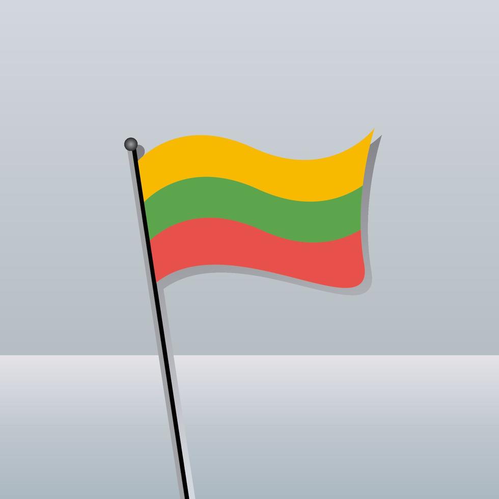 Illustration of Lithuania flag Template vector