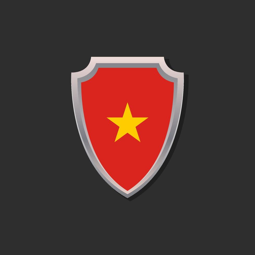 Illustration of Vietnam flag Template vector