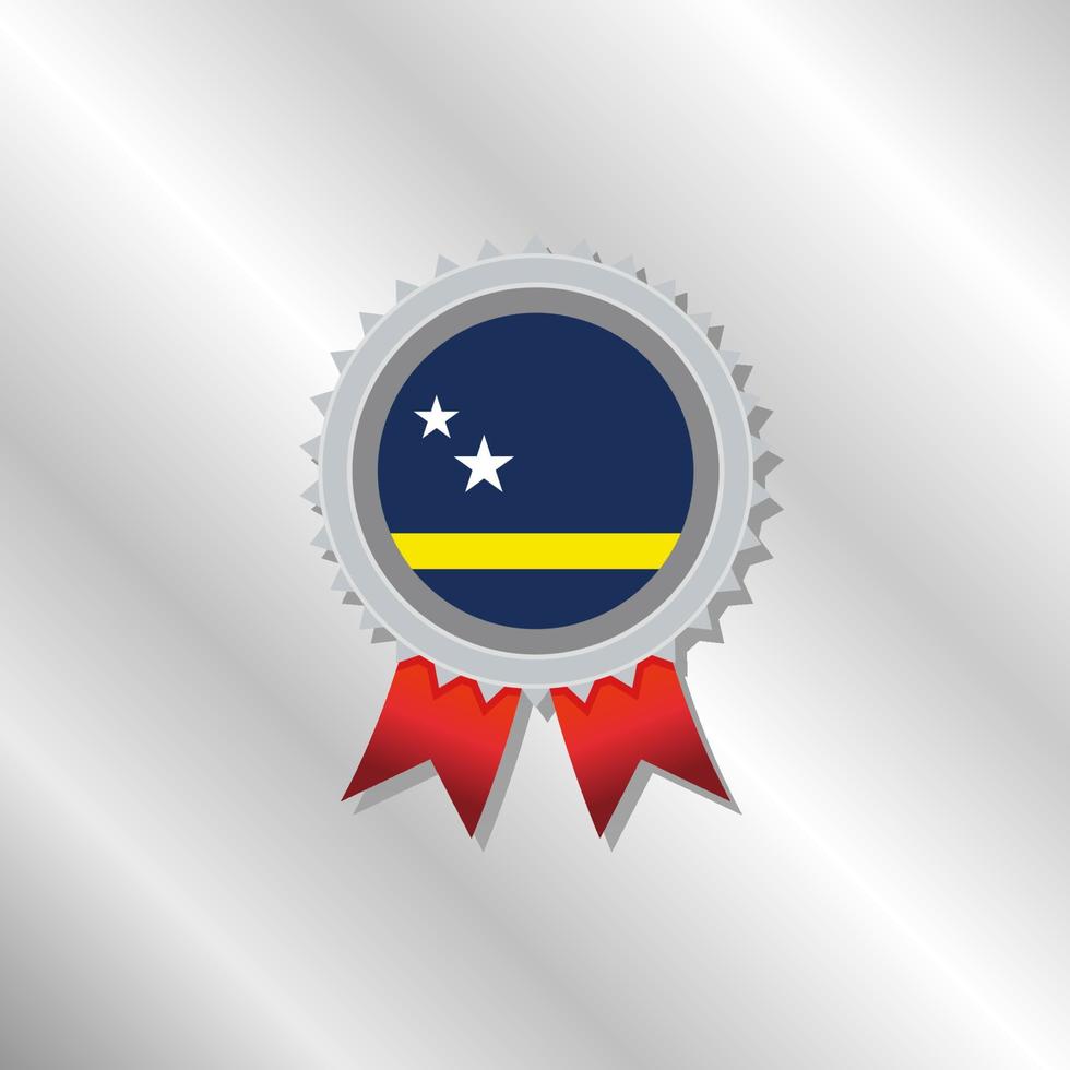 Illustration of Curacao flag Template vector