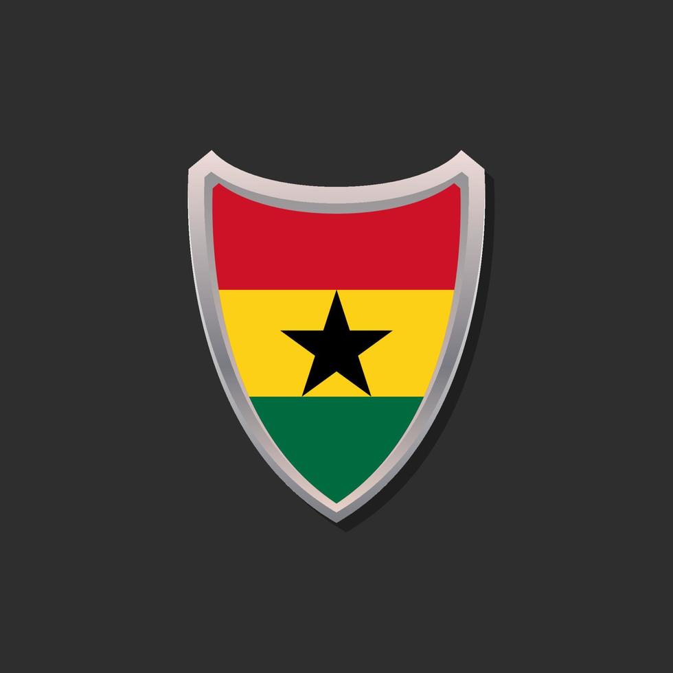 Illustration of Ghana flag Template vector