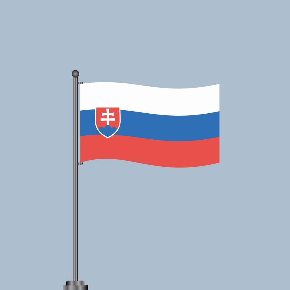 Illustration of Slovakia flag Template vector