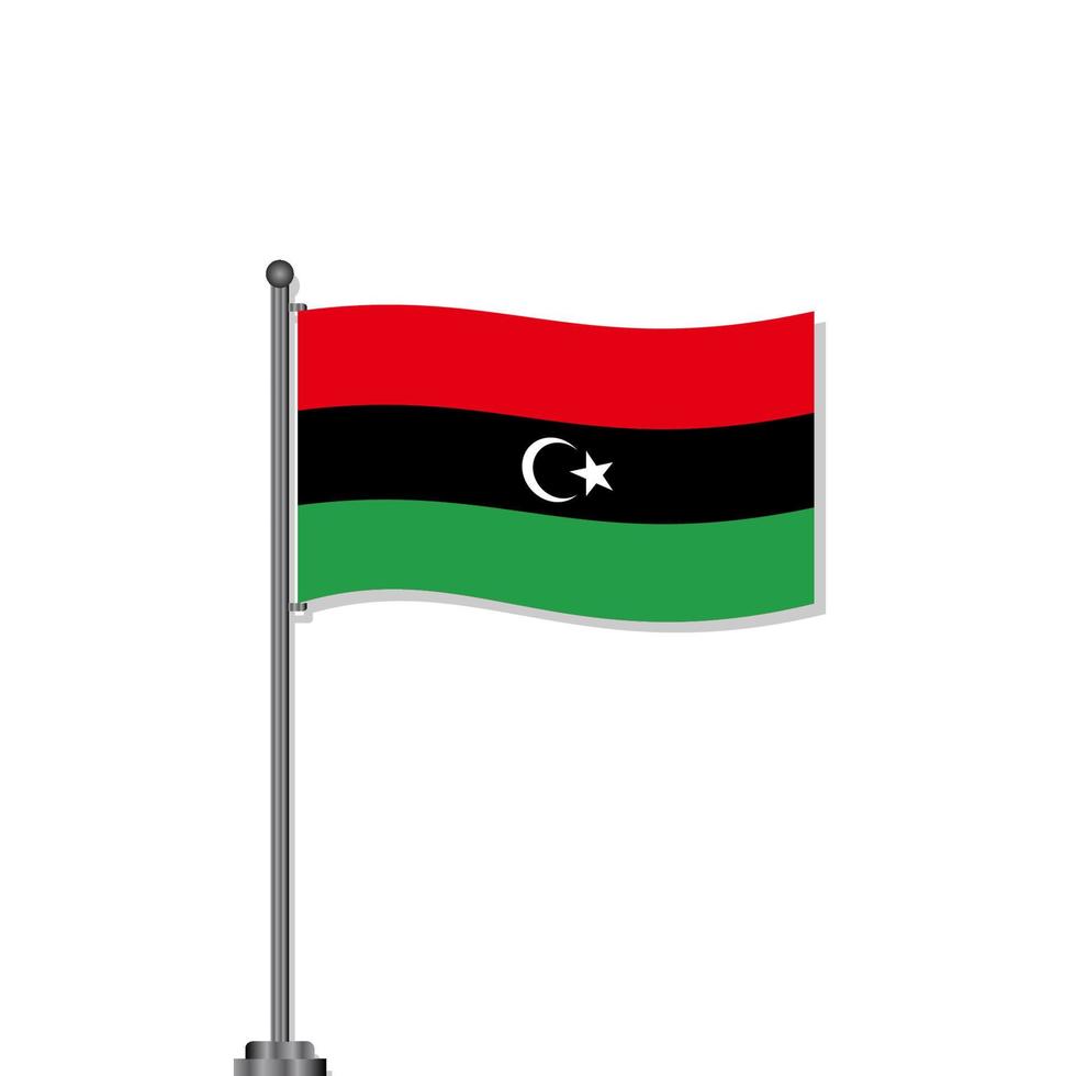 Illustration of Libya flag Template vector