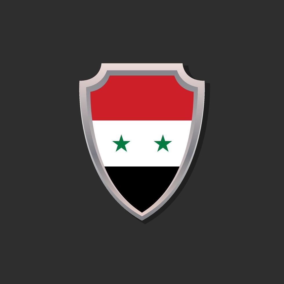 Illustration of Syria flag Template vector