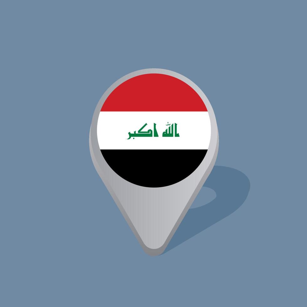 Illustration of Iraq flag Template vector