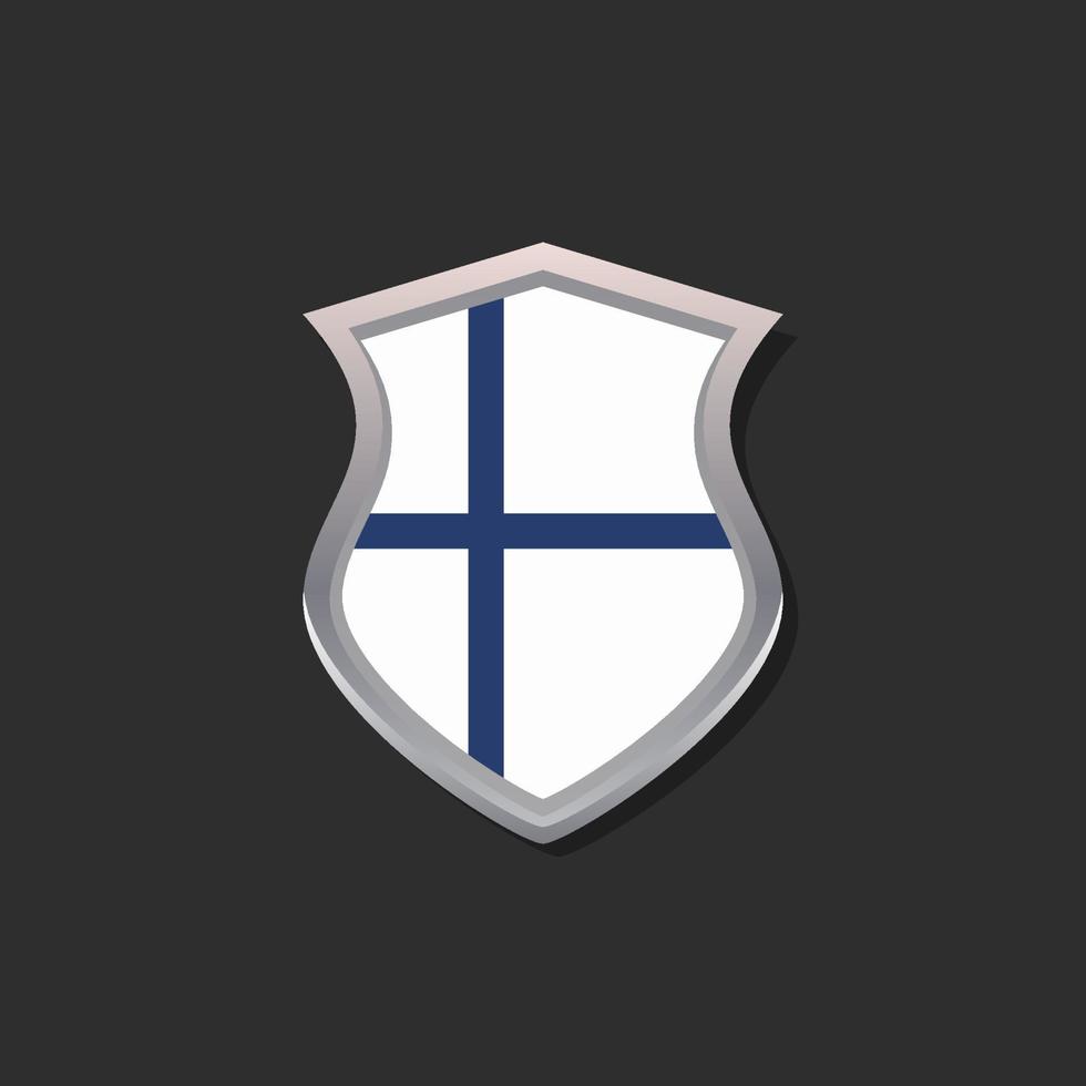 Illustration of Finland flag Template vector