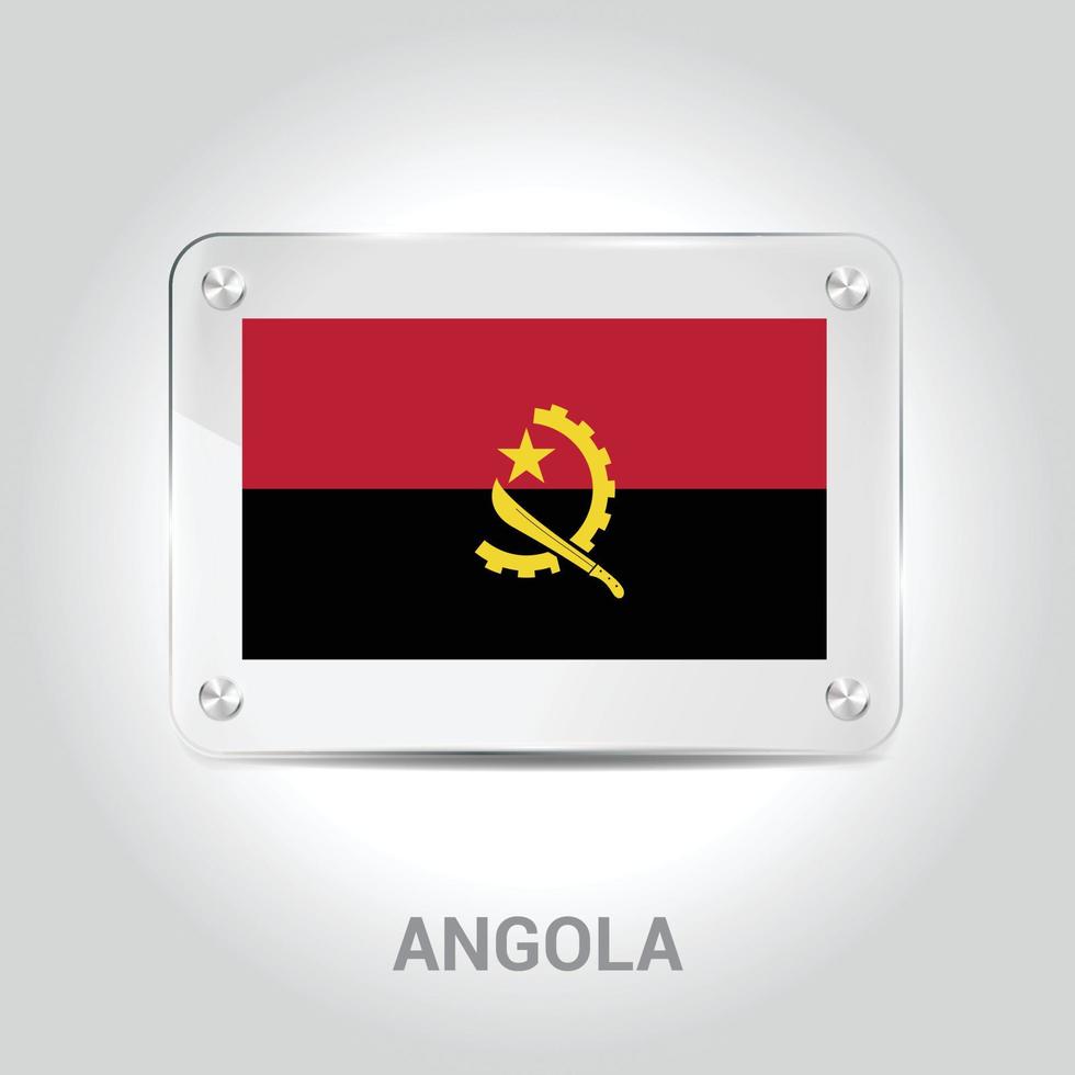 Angola flag design vector