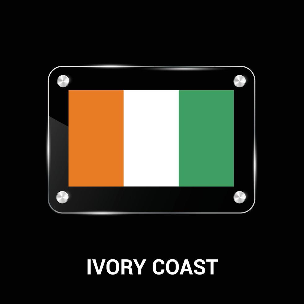 Ivory coast flag design vector