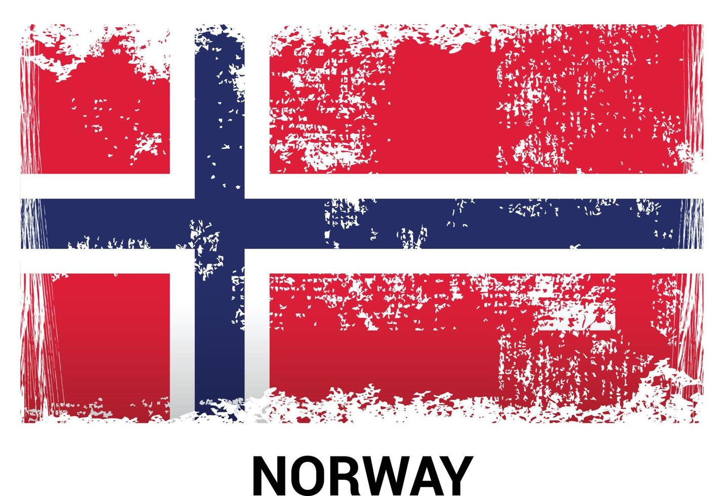 Norway flag design vector