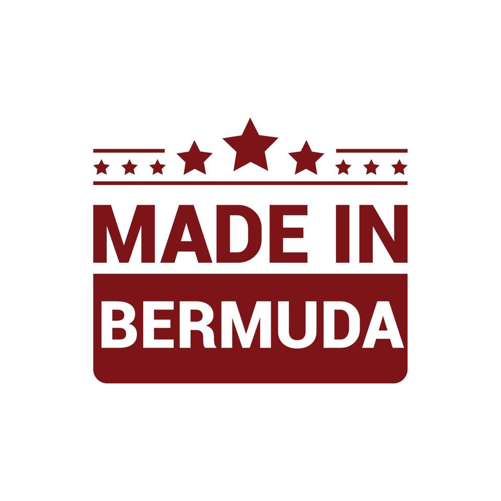 Bermuda stamp design vector