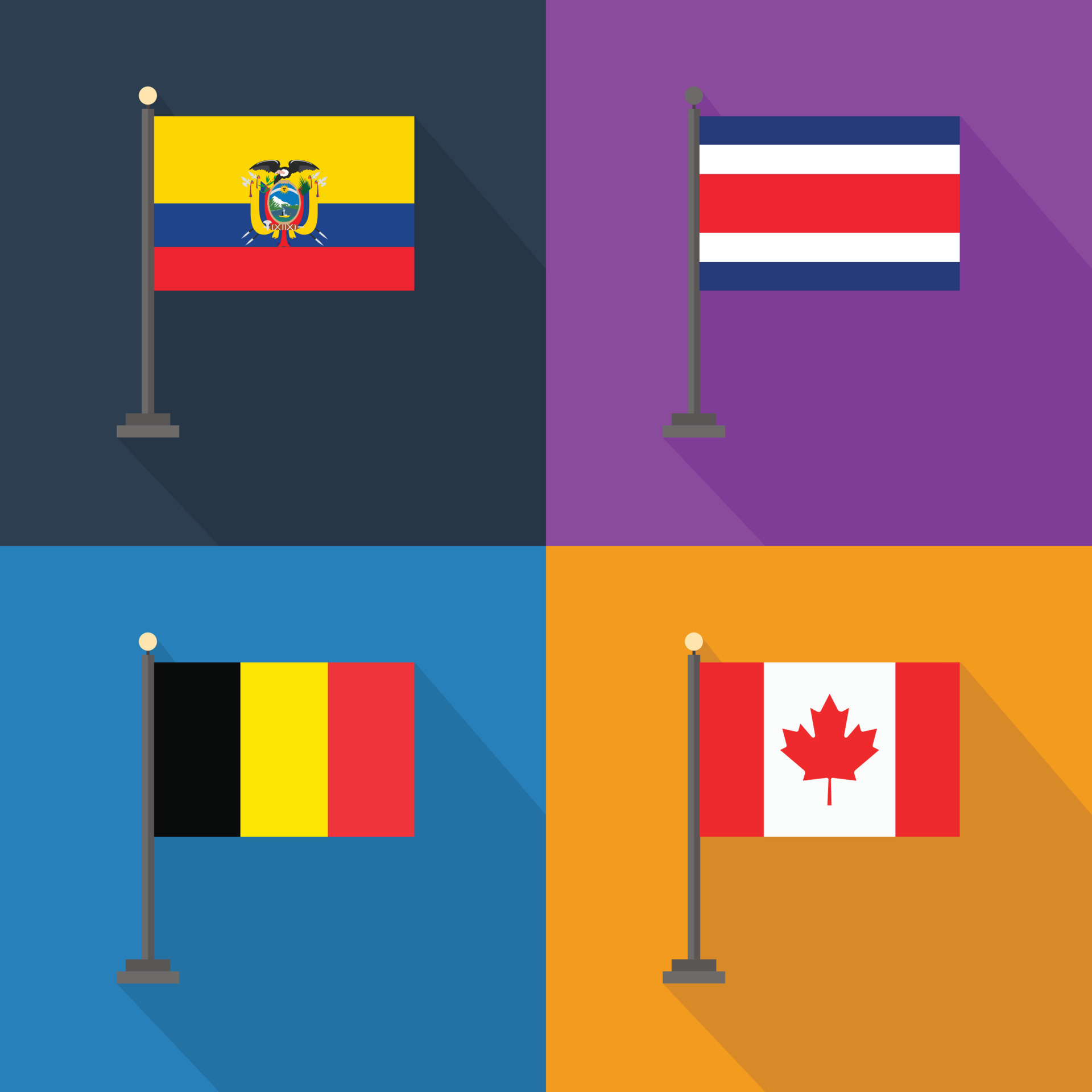 World country flags design vector 13347591 Vector Art at Vecteezy