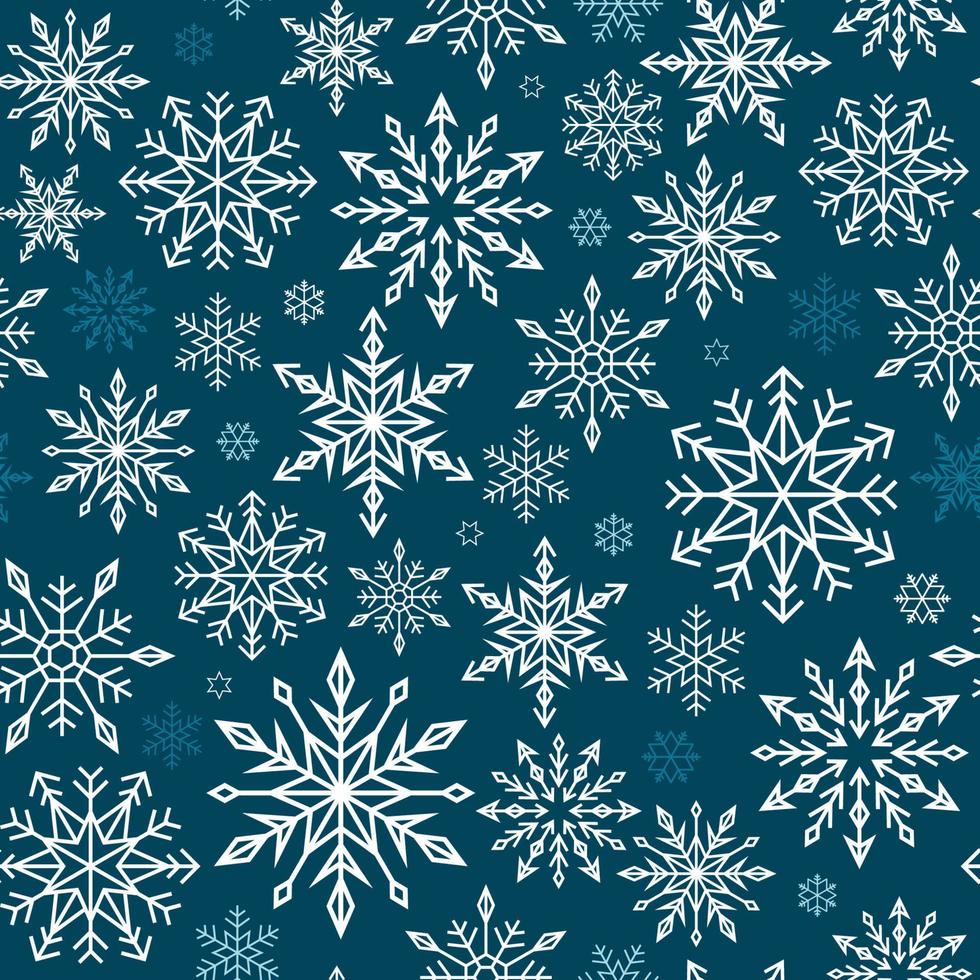 Snowflakes Seamless Background vector
