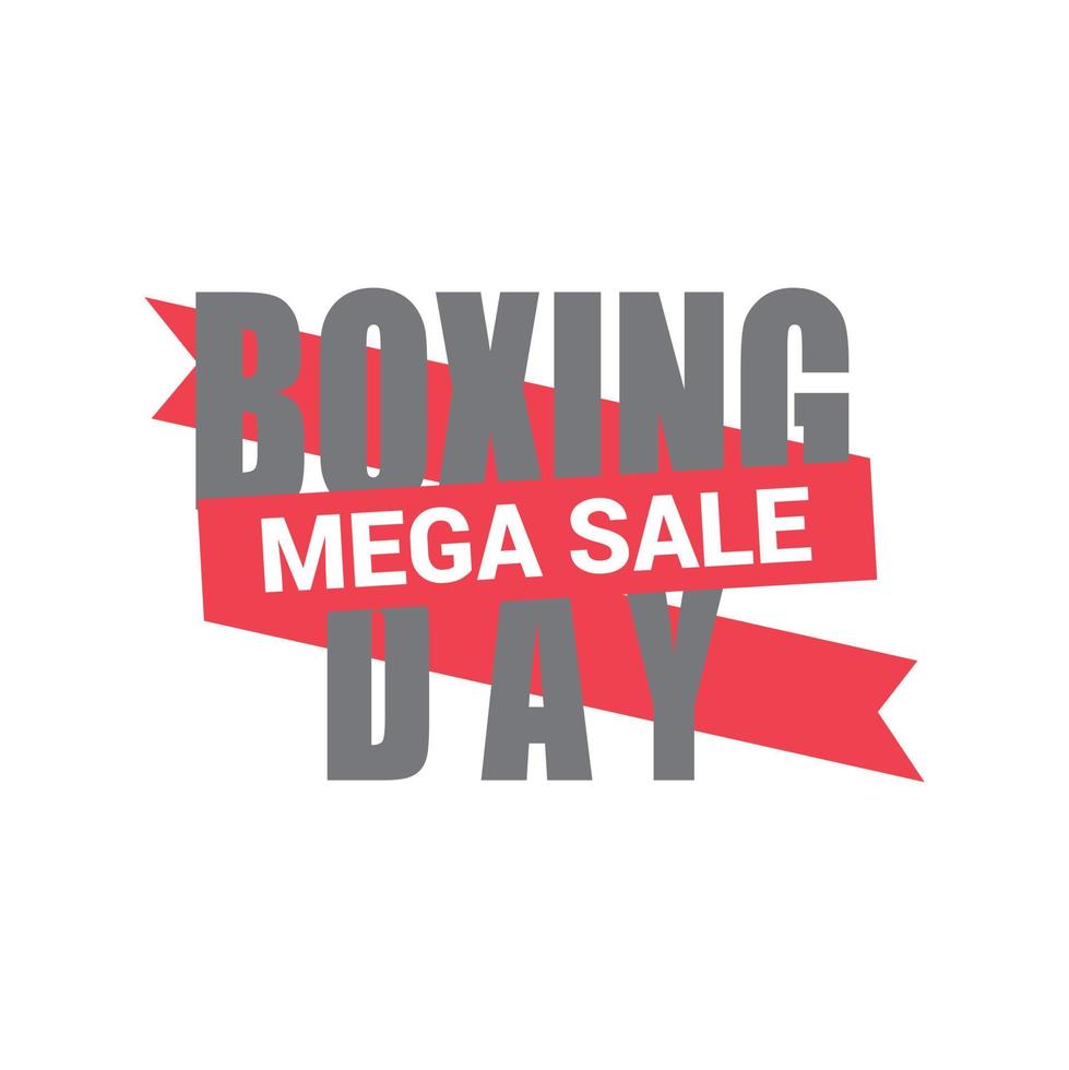 Boxing day sale card with elegent design vector