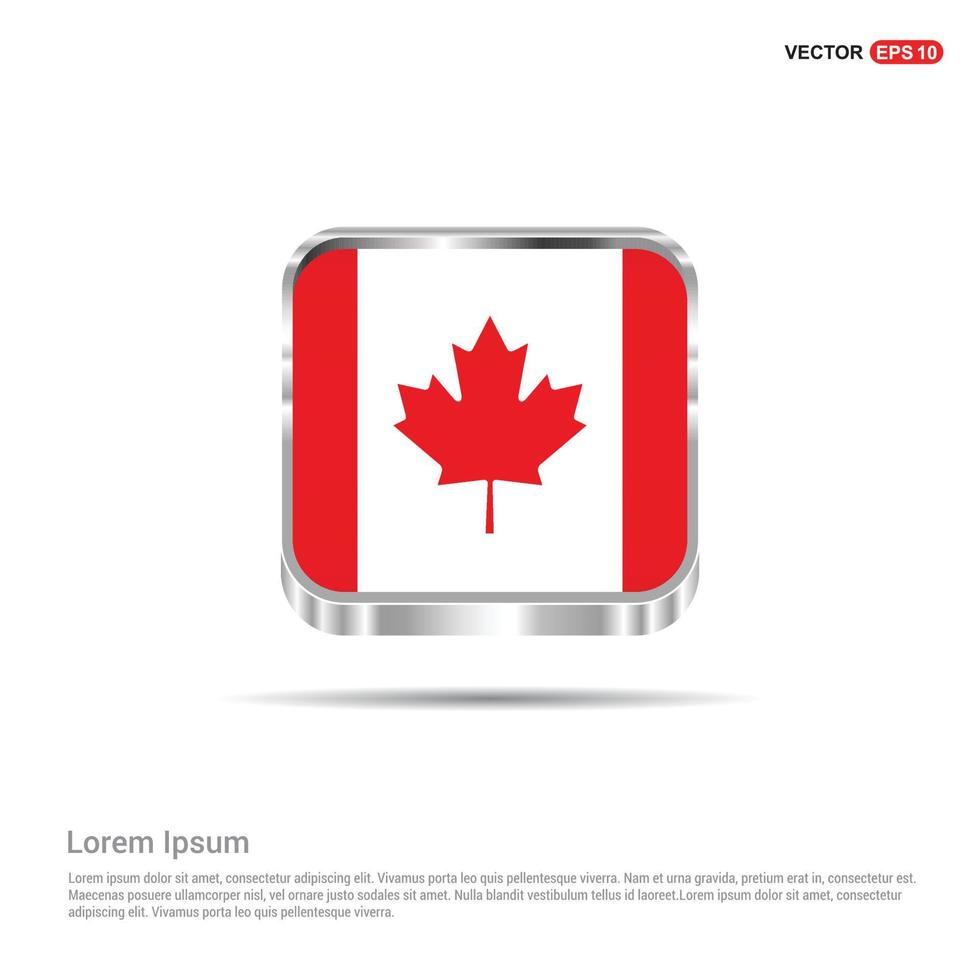 vector de diseño de bandera de canadá