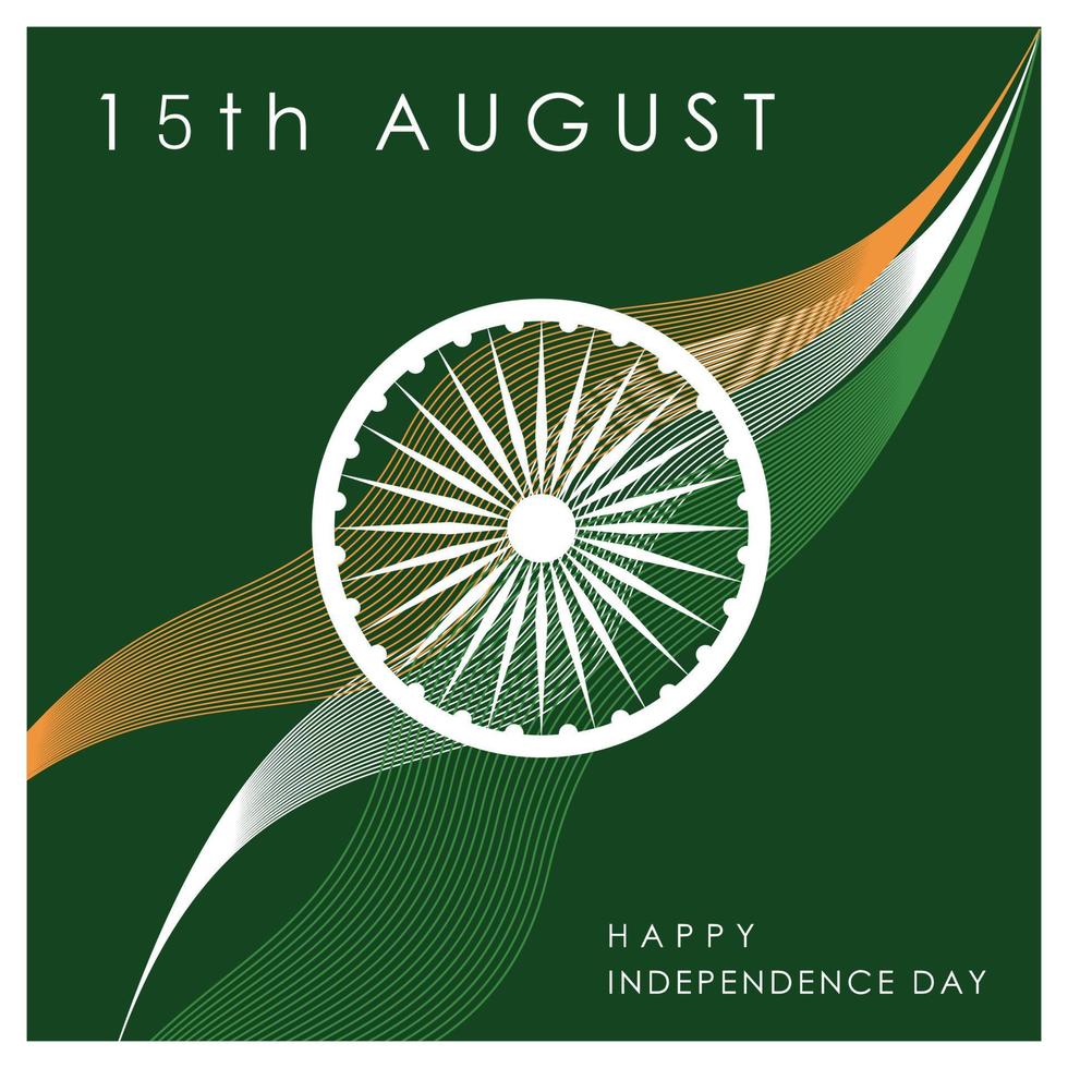 vector de diseño del día de la independencia india