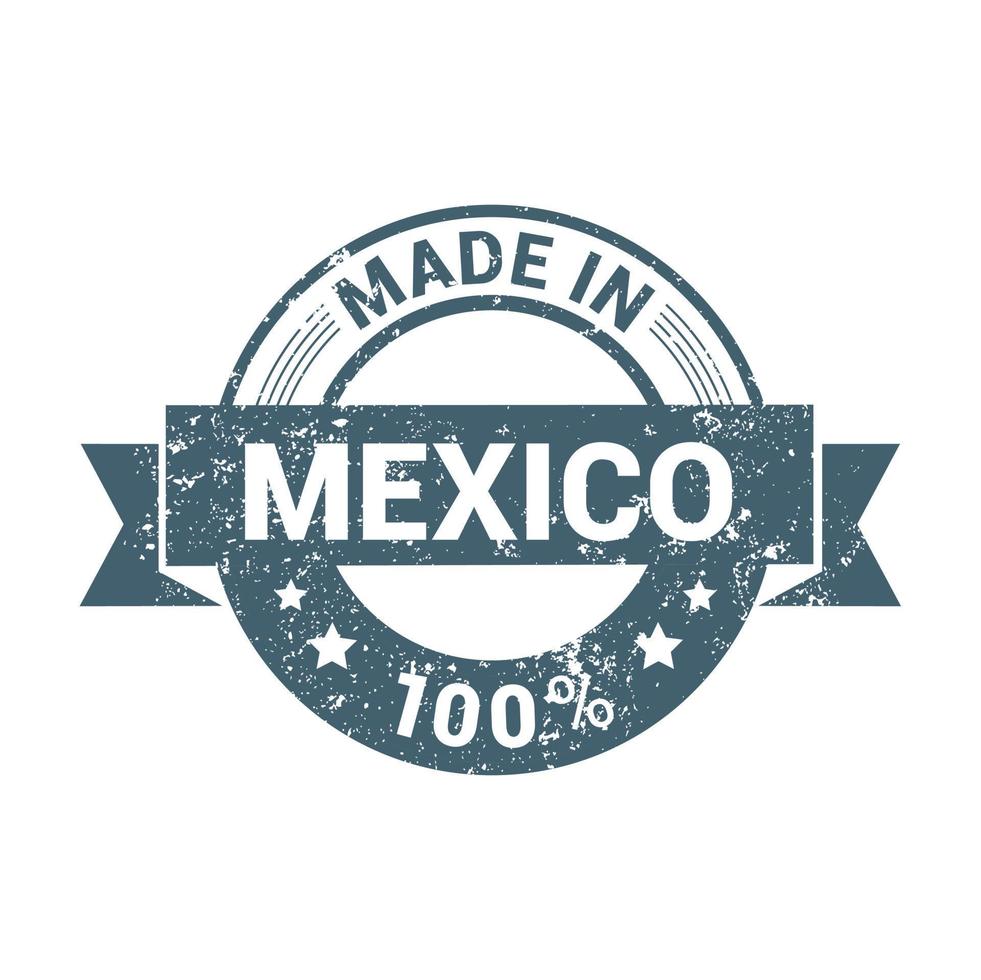 Made in Mexico flag design vector