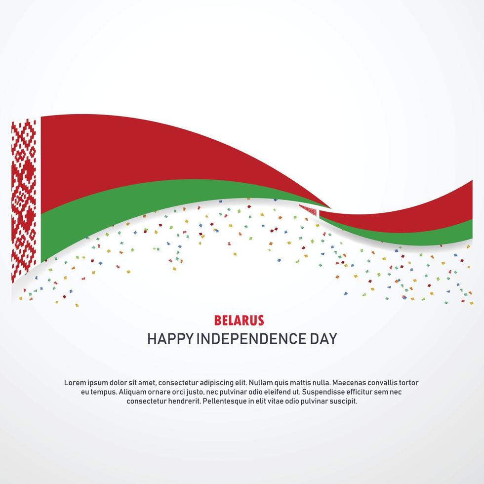 Belarus Happy independence day Background vector