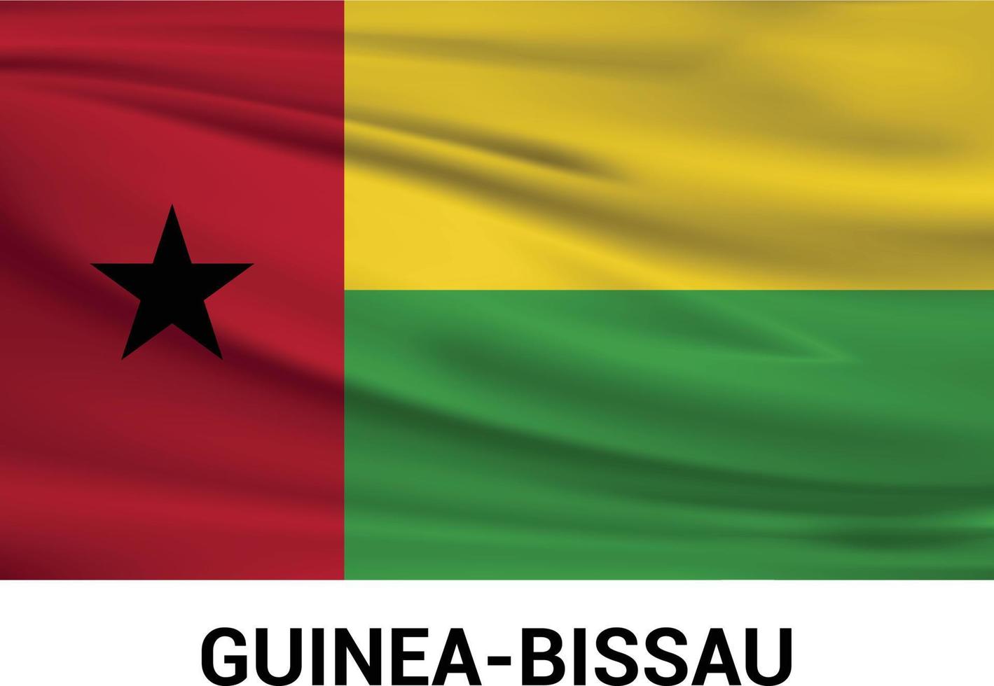 Guinea-Bissau flags design vector