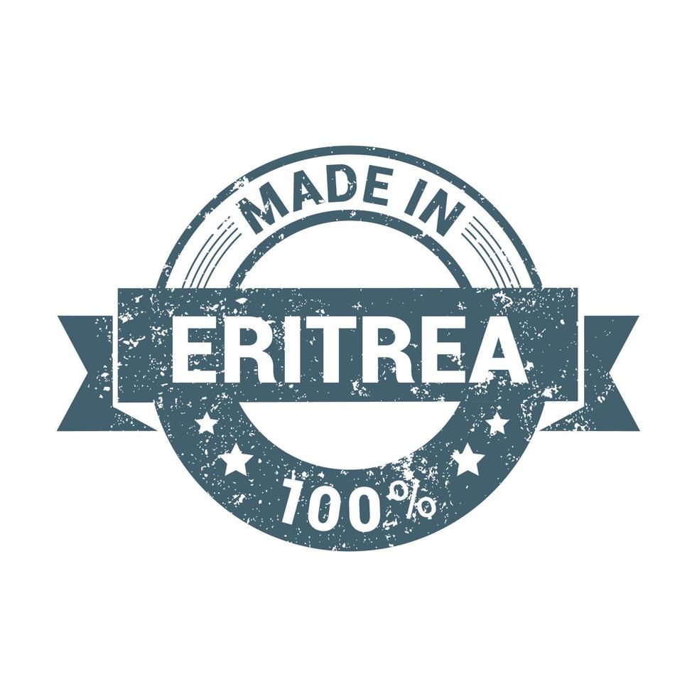 Eritrea stamp design vector