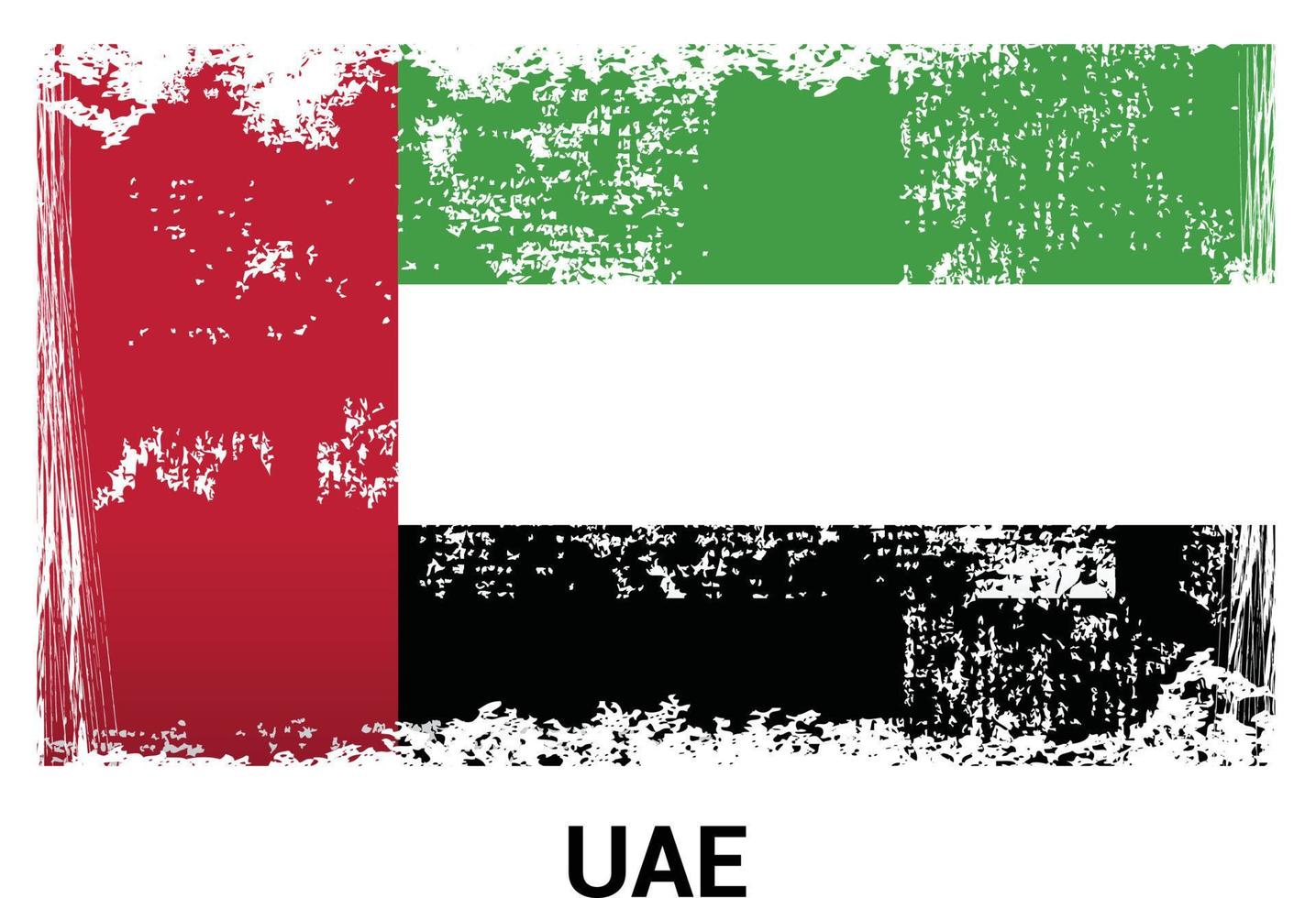 UAE flag design vector