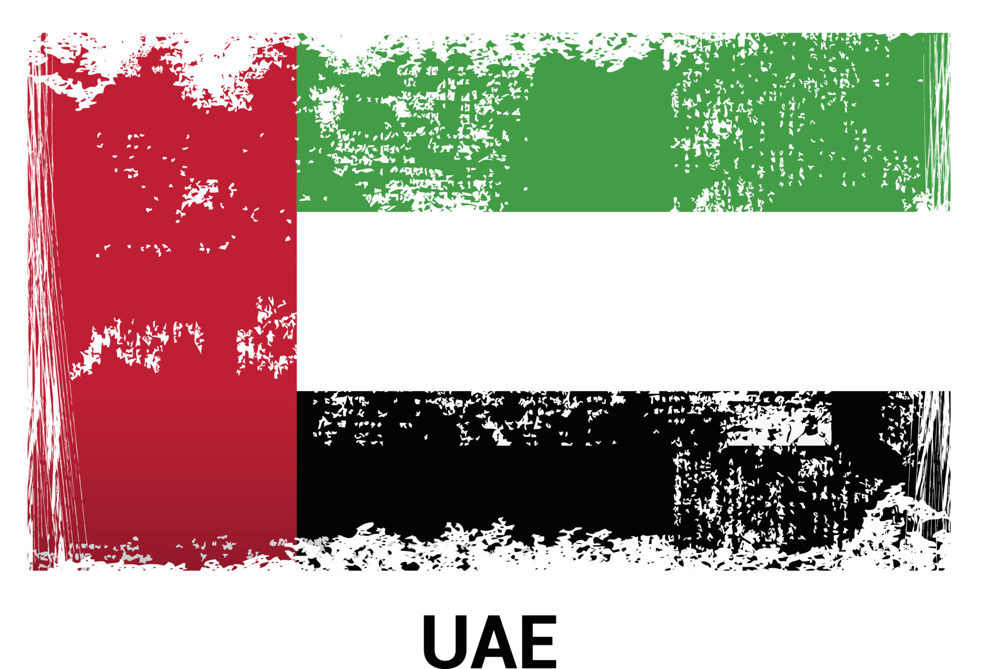 UAE flag design vector 13348313 Vector Art at Vecteezy