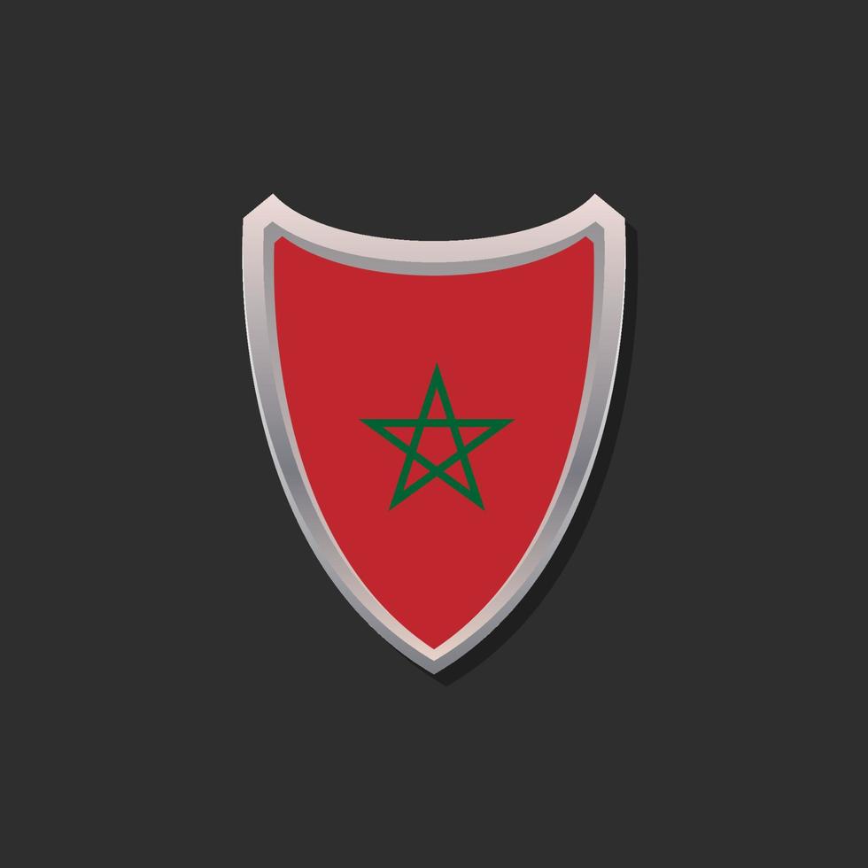 Illustration of Morocco flag Template vector