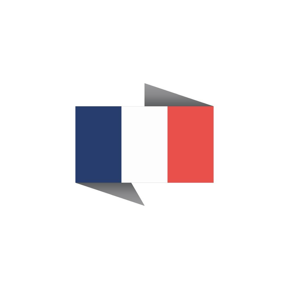 Illustration of France flag Template vector